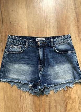 Джинсовые шорты cropp высокая посадка topshop bershka levis zara calvin klein