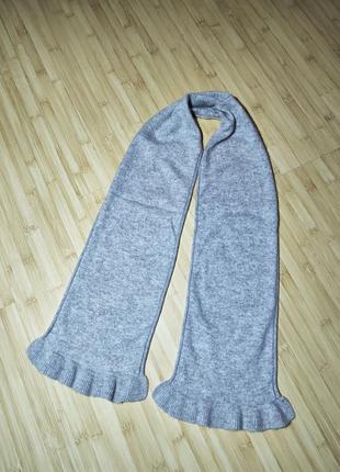 Navy boot ❤️невероятный светло-серый шарф, 
94% кашемір5 фото