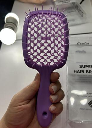 Новинки по цветам расческа super hair brush cecilia