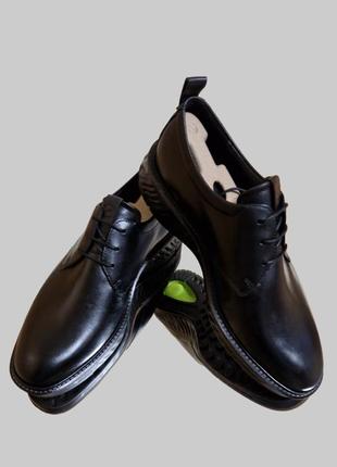Оригинальный. туфли ecco shoes st1 hybrid black mens shoes elegant loafers 83640401001 нат.кожа р.44.3 фото