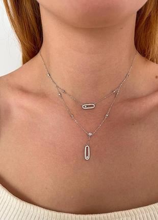 Брендовая подвеска в стиле messika 🔥💖