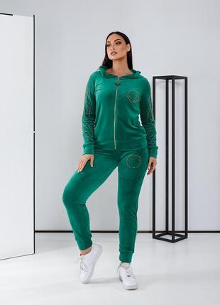 Спортивный велюровый костюм pearl luxury