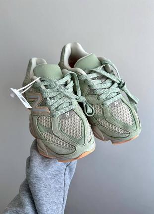 Кросівки new balance 9060 the whitaker group missing pieces silver moss green2 фото