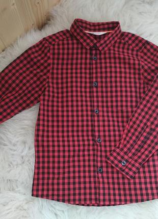 Рубашка в клетку h&m