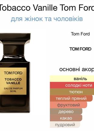 Оригинальн! парфюмированный спрей для тела tom ford tobacco vanille унисекс 150 мл5 фото