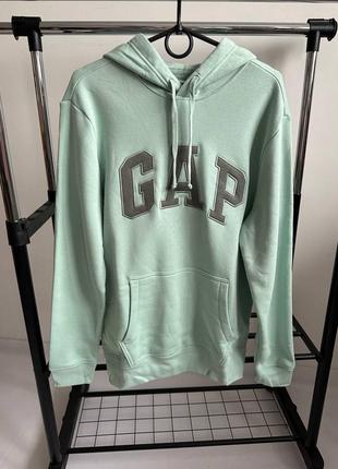 Новая оригинал худи gap кофта синяя кофта гап с капюшоном с вышитыми лого s, m, l, xl7 фото