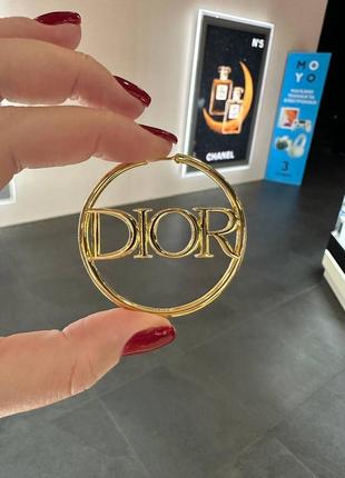 Брендові сережки dior 3