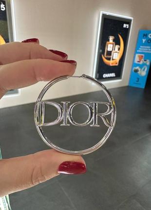 Брендові сережки dior 4