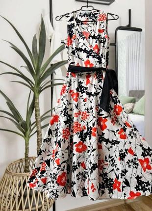 Літнє натуральне плаття у квітковий принт debenhams3 фото