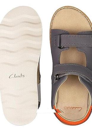 Р.34, 35 clarks детские кожаные сандалии оригинал- 2 цвета9 фото