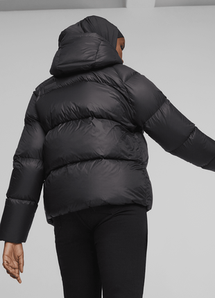 Women's hooded ultra down puffer jacket5 фото