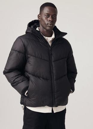 Мужская куртка пуфер зимняя h&amp;m р. xl