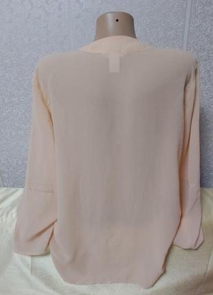 Блуза сорочка світло персикова h& m2 фото