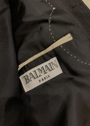 Пиджак черный balmain жакет блейзер мужской винтажный4 фото