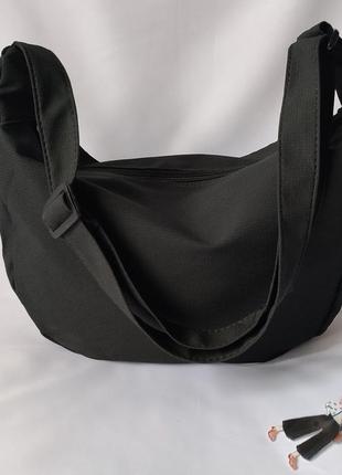 Вместительная текстильная сумка через плечо7 фото
