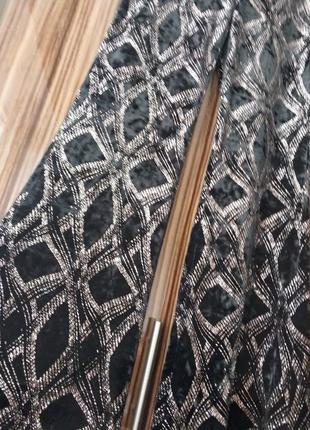 Новые модные бархатные велюровые нарядные широкие брюки zara клёш палаццо с блёстками4 фото