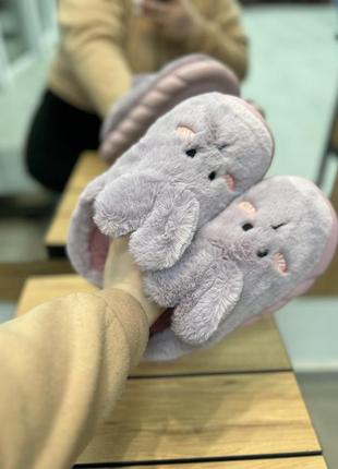 Тапки - зайчики. домашні капці. тапочки жіночі