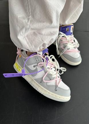 Кроссовки nike sb dunk x off white4 фото