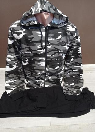 Камуфляжний спортивний костюм для підлітка mmz туреччина на 6-14 років кофта з штанами4 фото