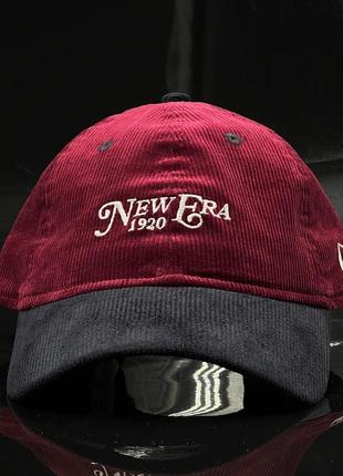 Оригінальна вельветова кепка new era contrast cord red 9twenty adjustable cap3 фото