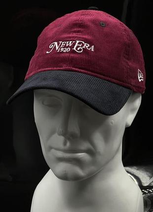 Оригінальна вельветова кепка new era contrast cord red 9twenty adjustable cap9 фото