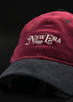 Оригінальна вельветова кепка new era contrast cord red 9twenty adjustable cap2 фото