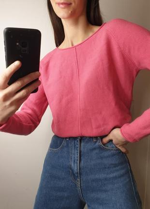 Дуже милий бавовняний светр із вишивкою написом made with love бейбі барбі пінк barbie pink baby6 фото