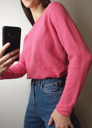 Дуже милий бавовняний светр із вишивкою написом made with love бейбі барбі пінк barbie pink baby1 фото
