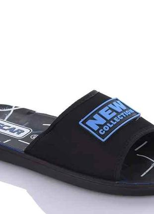 Шльопанці чоловічі oscar текстильні чорні розмір 41,42