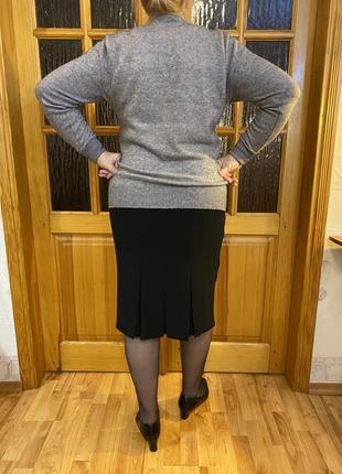 Серый кашемировый свитер с полосками. rong heng4 фото
