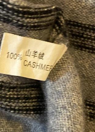Серый кашемировый свитер с полосками. rong heng8 фото