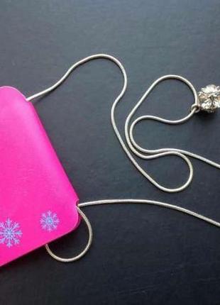 Подвеска на шею ledypink длина 26 см материал металл и стекло