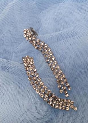 Серьги с кристаллами swarovski