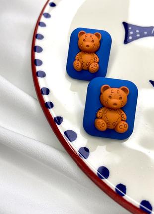 Серьги с мишками 🐻