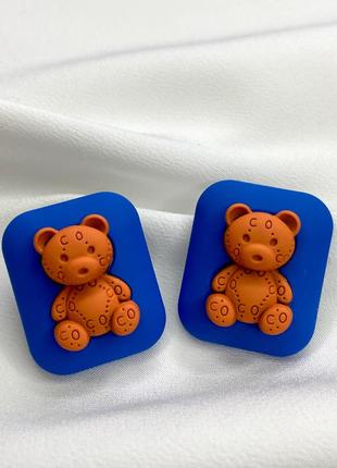 Сережки з ведмедиками 🐻4 фото