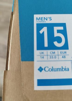 Деми кроссовки мужские columbia us 15 евро 48-49 стелька 32,8-33 см8 фото