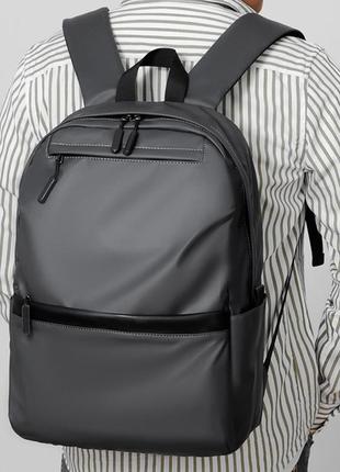 Рюкзак для ноутбука 15" lesko 2205 dark gray 20-35 л водонепроницаемый городской 4шт4 фото