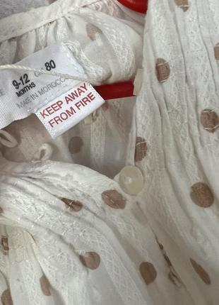 Рубашка zara р.80 новая 3