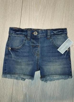 Новые джинсовые шорты debenhams на 2-3 года1 фото