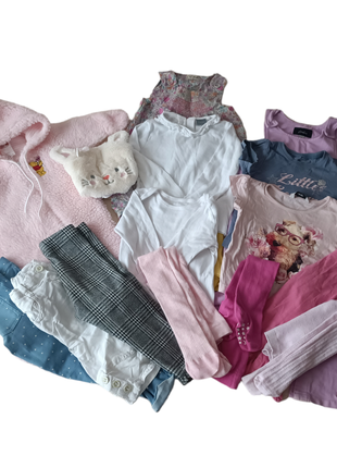 Большой пакет одежды малыш девочка 12-18 мес комплект фирменной одежды для девочки 111 фото