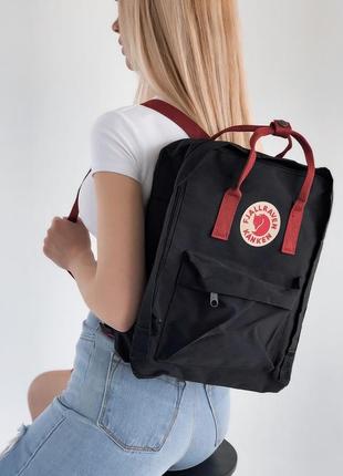 Рюкзак fjallraven kanken black купити фьялравен канкен чорний