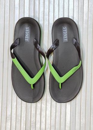 В'єтнамки чоловічі, шльопанці літні, пляжні шоколад розмір 40- 25-25,5см