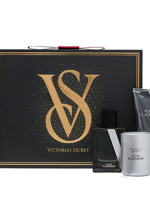 Подарунковий набір vs him platinum luxe fragrance set1 фото