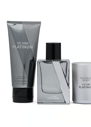 Подарунковий набір vs him platinum luxe fragrance set3 фото