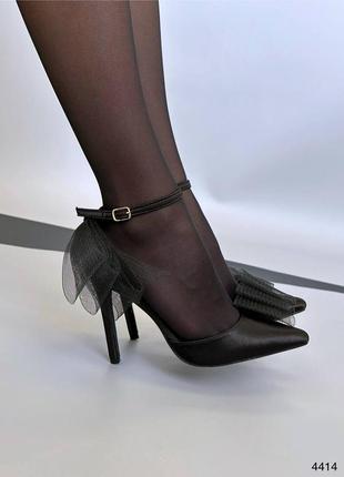 Жіночі туфлі з бантом8 фото