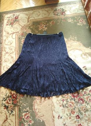 Шикарная шифоновая юбка большого размера.3 фото