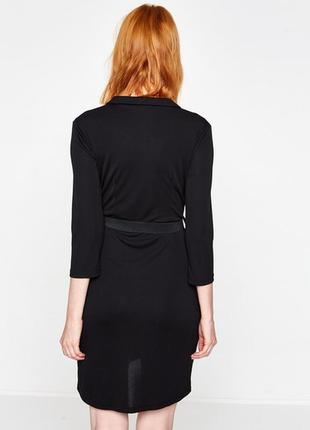 Стильна ефектна чорна сукня5 фото