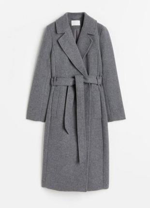 Пальто, женственное пальто, серое пальто
