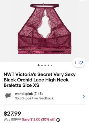 Бралет кружевной victoria’s secret оригинал very sexy l 80d 80c бордовый божоле топ мягкий бюстгальтер