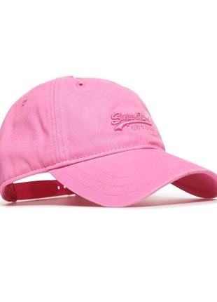 Рожева бейсболка кепка superdry2 фото